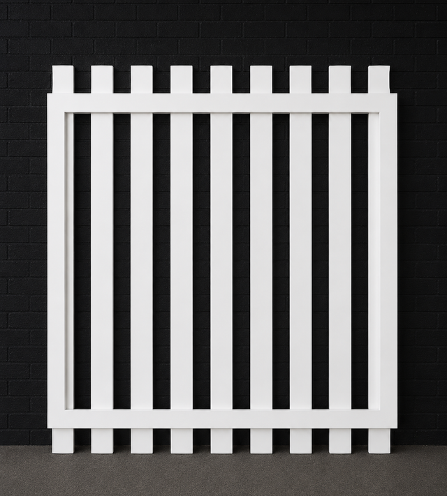 Aluminium Picket Flat Top Gate 1200 x 965
