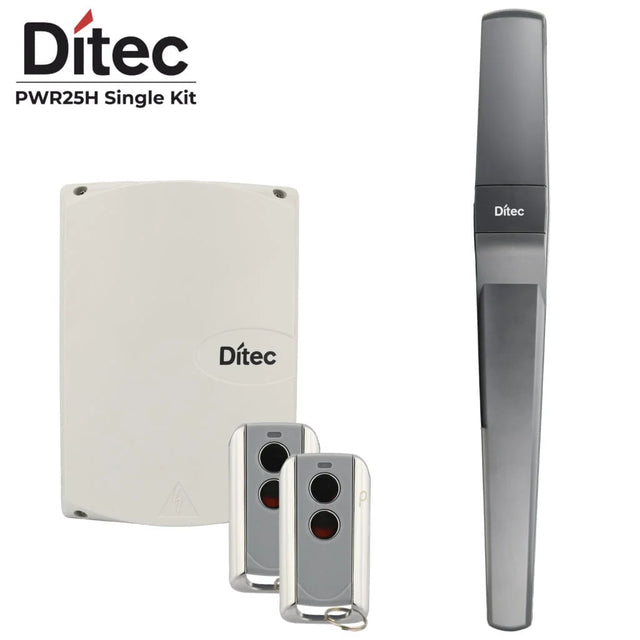 Ditec 1 PWR 25H Single Swing Gate Motor Kit