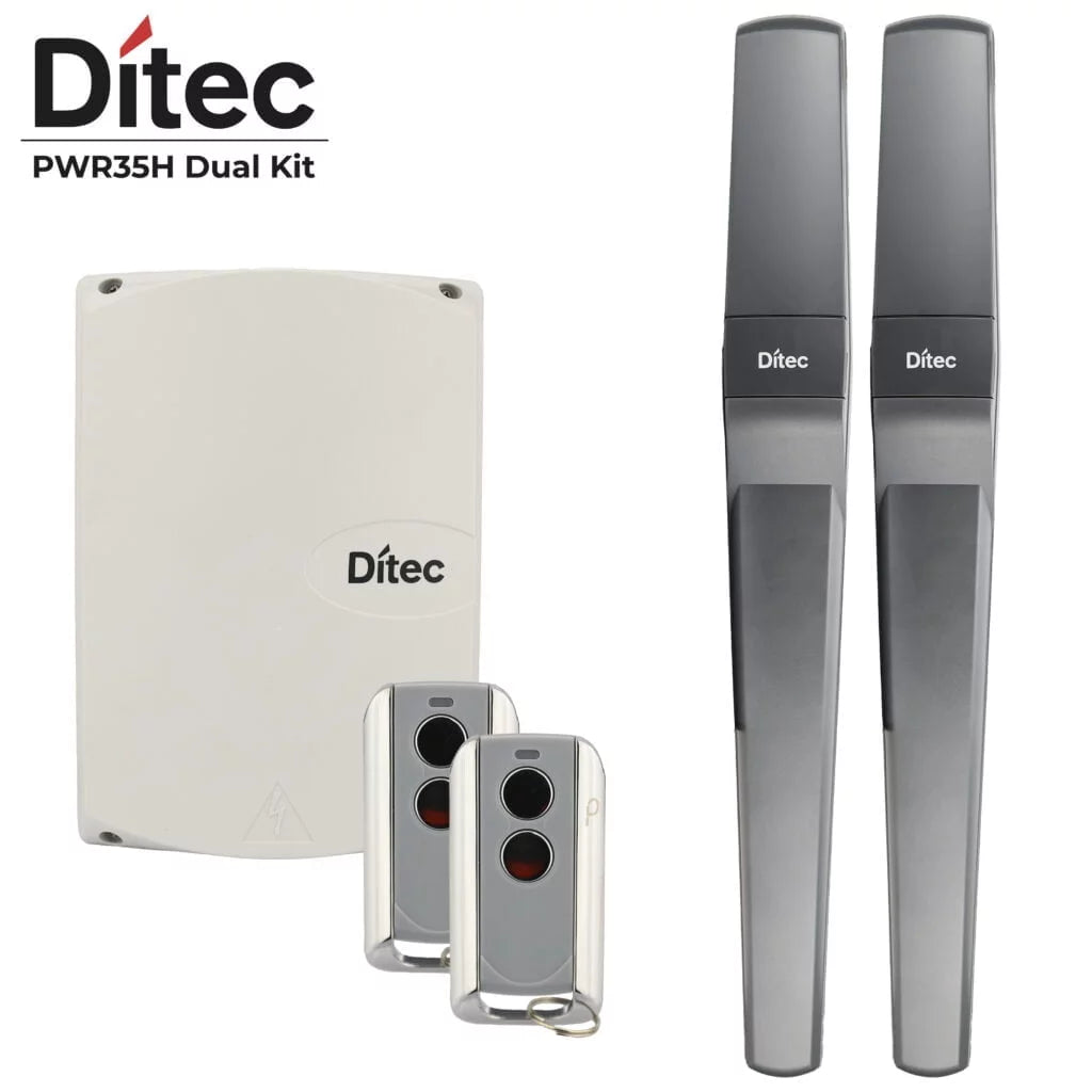 Ditec Ditec 2 PWR 35H Dual Swing Gate Motor Kit – AMW Wholesale Fencing