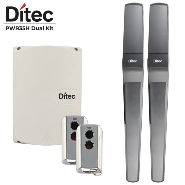 Ditec 2 PWR 35H Dual Swing Gate Motor Kit