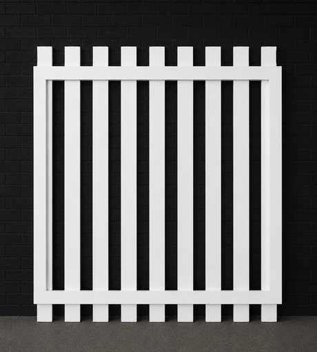 Aluminium Picket Flat Top Gate 1200 x 965
